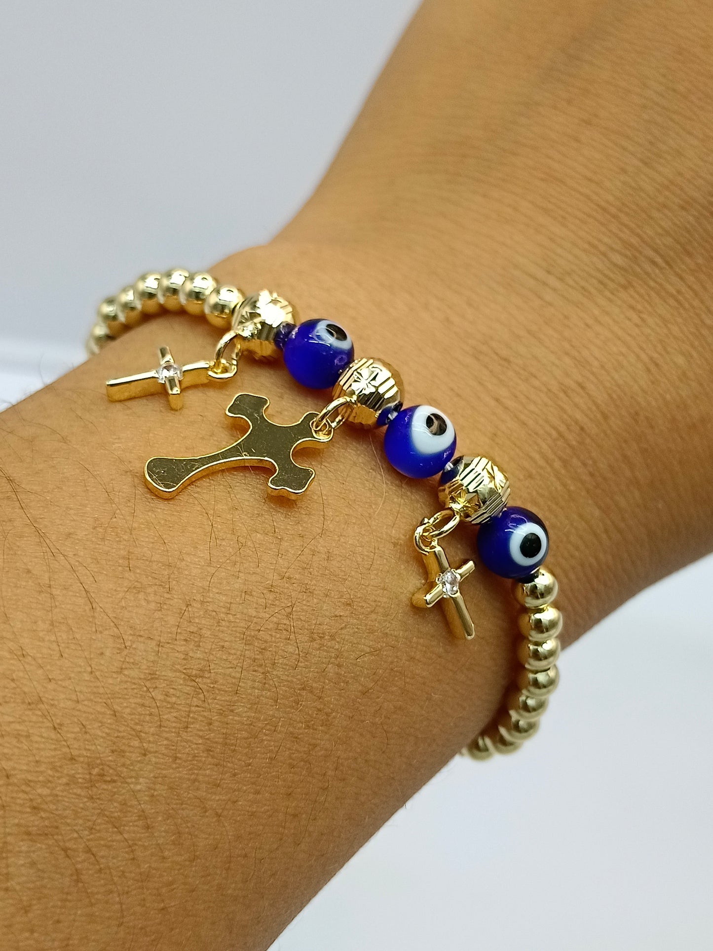 Pulsera ojo turco azul